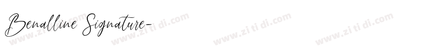 Benalline Signature字体转换